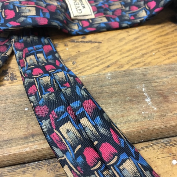 Givenchy Monsieur Multicolor Pattern Mens Tie - Picture 5 of 5